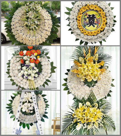 山西晋城泽州县晋庙铺镇张虎街村花圈速递